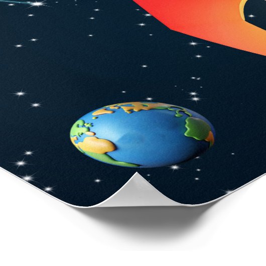 Poster Quatre grands avec photos | Rocket Space 4e annive (Coin)