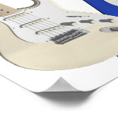 Poster Quatre, guitares électriques (Coin)