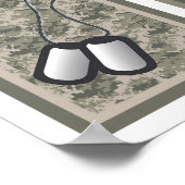 Poster Quatre Imprimantes d'art de la crèche 5x7 ARMY ACU (Coin)