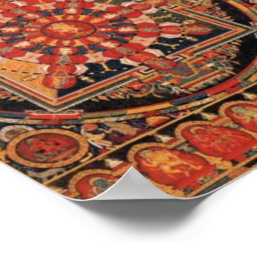 Poster Quatre Mandalas (Coin)