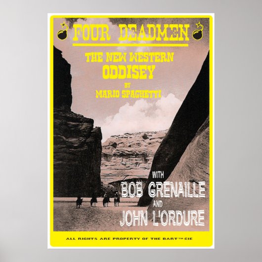 Poster Quatre morts (Devant)