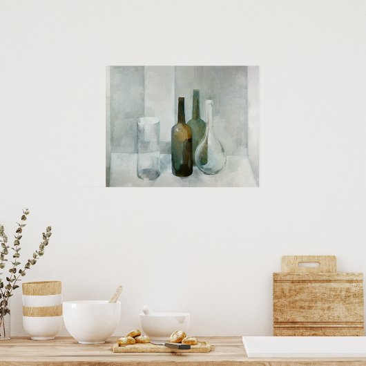 Poster Quatre objets en verre (Cuisine)