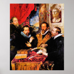 Poster Quatre philosophes de Paul Rubens