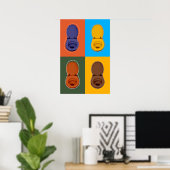 POSTER QUATRE POTS (Bureau à domicile)