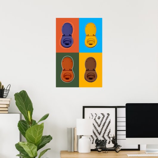 POSTER QUATRE POTS (Bureau à domicile)