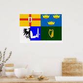 Poster Quatre provinces, drapeau irlandais (Cuisine)