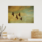 Poster Quatre Ravens volant (Cuisine)