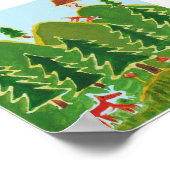 Poster Quatre Renards sur les collines (Coin)