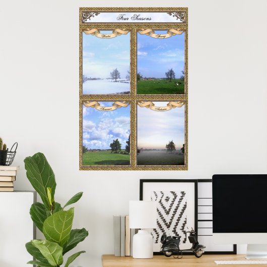 Poster Quatre saisons (Bureau à domicile)