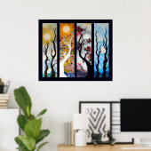 Poster Quatre saisons (Bureau à domicile)