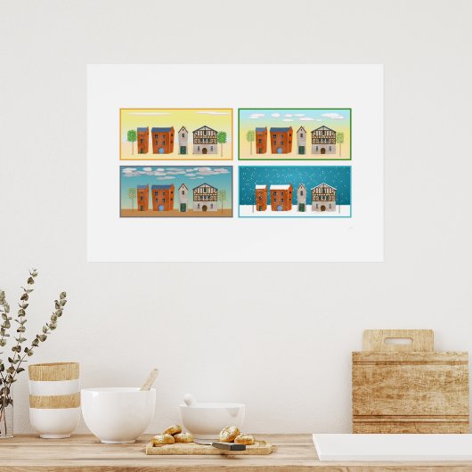 Poster Quatre saisons (Cuisine)