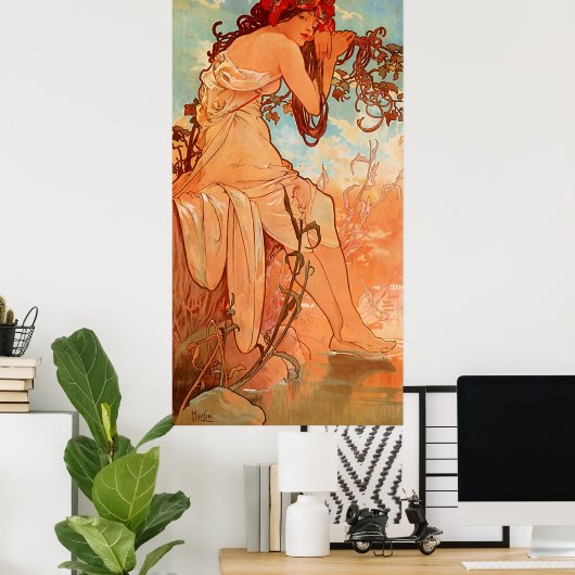 Poster Quatre saisons été (Bureau à domicile)