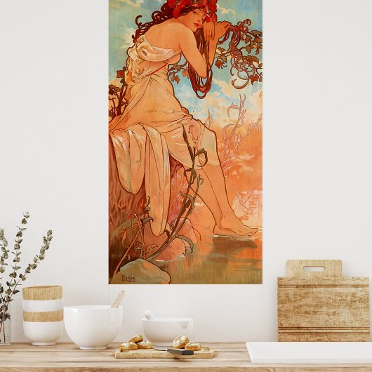 Poster Quatre saisons été (Cuisine)