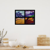 Poster Quatre saisons - Quatre éléments (Cuisine)