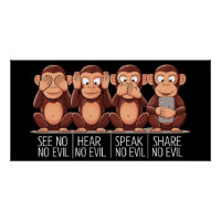 Quatre Singes Sages : Une Touche Moderne
