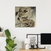 Poster Quatre sorcières "Up The Chimney" par Arthur Racka (Bureau à domicile)