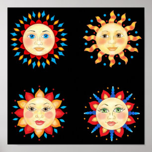 Poster Quatre Sun fait face à l'affiche