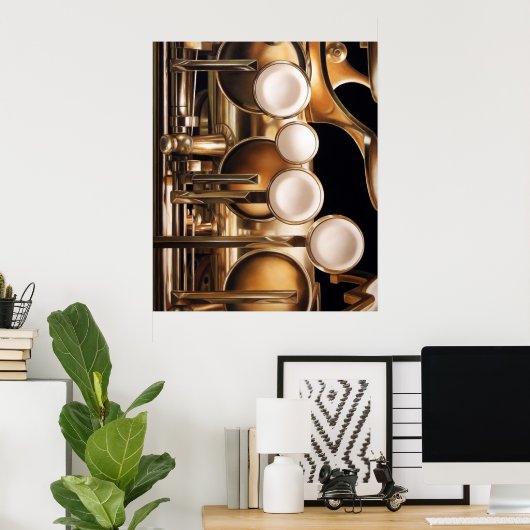 Poster Quatre touches (Bureau à domicile)