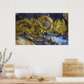 Poster Quatre tournesols coupés - Van Gogh - c1887 (Cuisine)