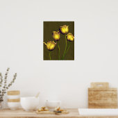 Poster Quatre tulipes (Cuisine)