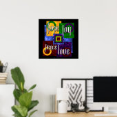 Poster Quatre Vertus (Bureau à domicile)