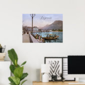 Poster Quay de Lugano, Suisse (Bureau à domicile)
