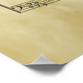 Poster Que Dieu Soit Avec Vous Feuille D'Évangile Musique (Coin)