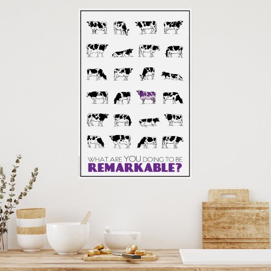 Poster Que fais-TU pour être REMARQUABLE ? (Cuisine)