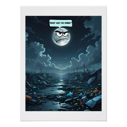 Poster Que Faites-Vous ? - Si La Lune Peut Parler (Devant)