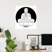 Poster Que ferait Bouddha ? (Bureau à domicile)