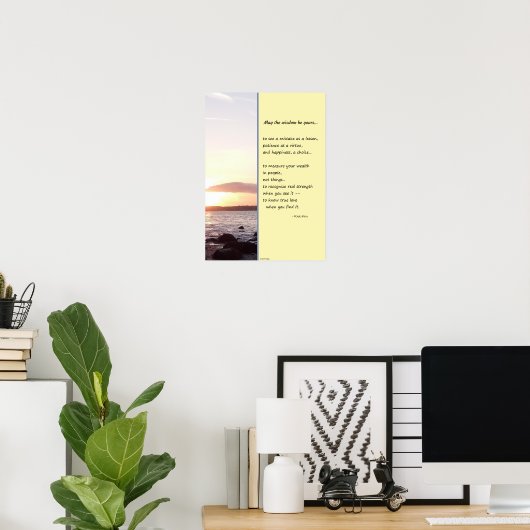 Poster Que la sagesse soit à vous... (Bureau à domicile)