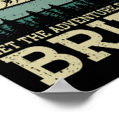 Poster Que l'aventure commence jeunes mariés (Coin)