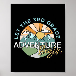 Poster Que l'aventure de 3e année commence Prof Ck à l'éc