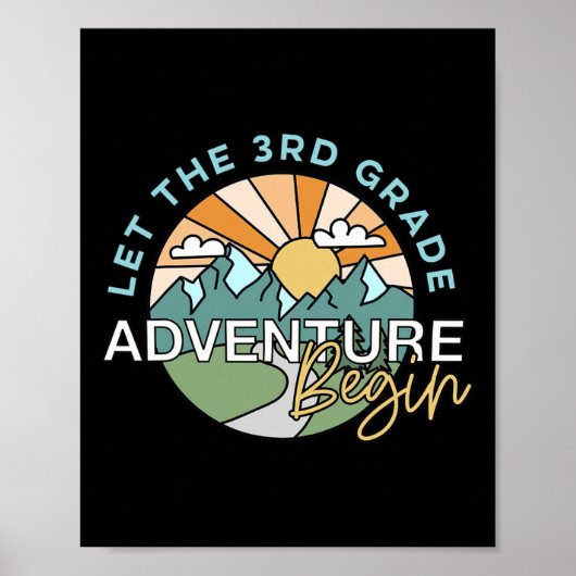 Poster Que l'aventure de 3e année commence Prof Ck à l'éc (Devant)