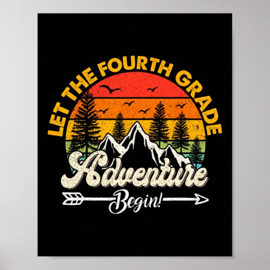Poster Que l'aventure de quatrième année commence École 4 (Devant)