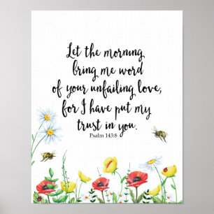 Poster Que le matin m'apporte la Parole de ton indéfectib