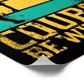 Poster Que Le Parcours Soit Avec Vous Retro Disc Golf Pré (Coin)