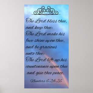 Poster Que le Seigneur te bénisse et te garde