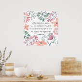 Poster Que les paroles de ma bouche - Ps 19:14 (Cuisine)