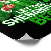 Poster Que Les Shenanigans Commencent Drôle Trump St. (Coin)