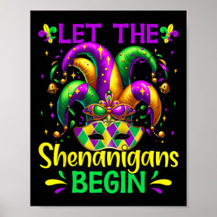 Poster Que Les Shenanigans Commencent Mardi Gras