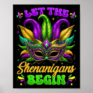Poster Que Les Shenanigans Commencent Mardi Gras Chemises