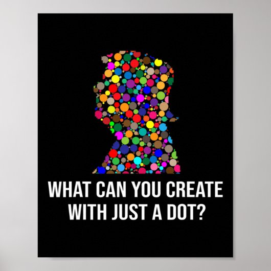 Poster Que pouvez-vous créer avec juste un point drôle Tr (Devant)
