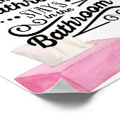 Poster Que se passe-t-il dans la salle de bain Séjour dan (Coin)