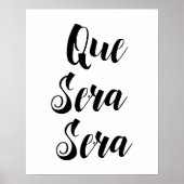 Poster Que Sera Sera (Devant)