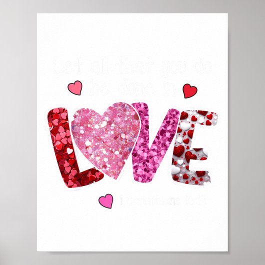 Poster Que tout ce que vous faites soit fait dans l'amour (Devant)