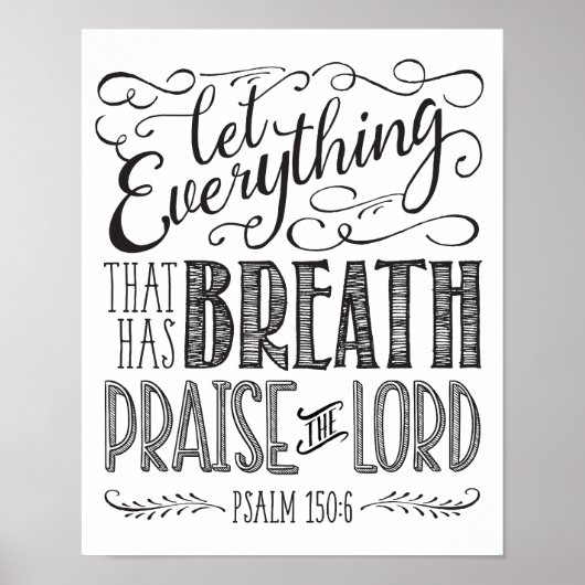 Poster Que tout ce qui respire éveille l'Éternel (Devant)