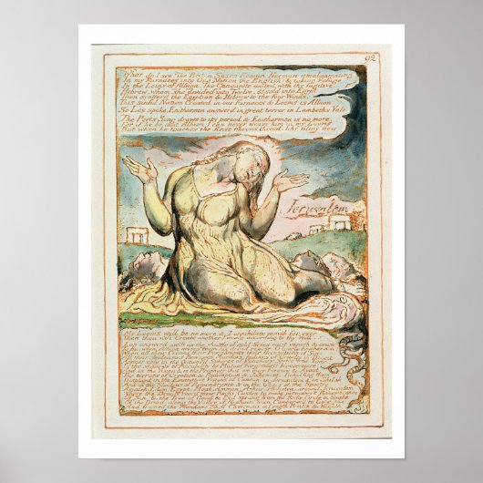 Poster 'Que vois-je !...', assiette 92 de 'Jérusalem' (Be (Devant)