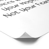 Poster Que Vos Choix Reflètent Votre Espoir, Pas Vos Crai (Coin)