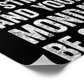 Poster Que Votre Café Soit Fort Drôle Citation (Coin)